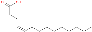 4 tetradecenoic acid, (4z) 